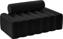 Melody Black Velvet Loveseat - Town Of Bargains Furniture - NY