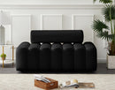 Melody Black Velvet Loveseat - Town Of Bargains Furniture - NY