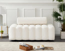 Melody Cream Velvet Loveseat - Town Of Bargains Furniture - NY