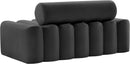 Melody Grey Velvet Loveseat - Town Of Bargains Furniture - NY