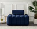 Melody Navy Velvet Chair - Town Of Bargains Furniture - NY