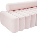 Melody Pink Velvet Loveseat - Town Of Bargains Furniture - NY