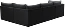 Jacob Black Velvet Modular Sectional - Town Of Bargains Furniture - NY