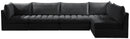 Jacob Black Velvet Modular Sectional - Town Of Bargains Furniture - NY