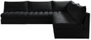 Jacob Black Velvet Modular Sectional - Town Of Bargains Furniture - NY