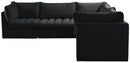 Jacob Black Velvet Modular Sectional - Town Of Bargains Furniture - NY