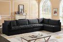 Jacob Black Velvet Modular Sectional - Town Of Bargains Furniture - NY
