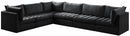 Jacob Black Velvet Modular Sectional - Town Of Bargains Furniture - NY