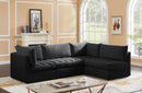 Jacob Black Velvet Modular Sectional - Town Of Bargains Furniture - NY