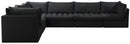 Jacob Black Velvet Modular Sectional - Town Of Bargains Furniture - NY