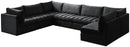 Jacob Black Velvet Modular Sectional - Town Of Bargains Furniture - NY