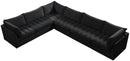 Jacob Black Velvet Modular Sectional - Town Of Bargains Furniture - NY