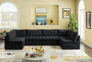 Jacob Black Velvet Modular Sectional - Town Of Bargains Furniture - NY