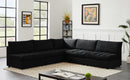 Jacob Black Velvet Modular Sectional - Town Of Bargains Furniture - NY