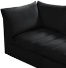 Jacob Black Velvet Modular Sectional - Town Of Bargains Furniture - NY