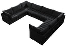 Jacob Black Velvet Modular Sectional - Town Of Bargains Furniture - NY
