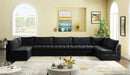 Jacob Black Velvet Modular Sectional - Town Of Bargains Furniture - NY