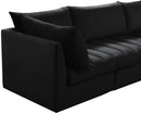 Jacob Black Velvet Modular Sectional - Town Of Bargains Furniture - NY