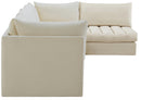 Jacob Cream Velvet Modular Sectional - Town Of Bargains Furniture - NY