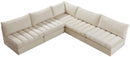 Jacob Cream Velvet Modular Sectional - Town Of Bargains Furniture - NY