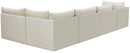Jacob Cream Velvet Modular Sectional - Town Of Bargains Furniture - NY