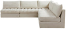 Jacob Cream Velvet Modular Sectional - Town Of Bargains Furniture - NY