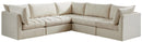 Jacob Cream Velvet Modular Sectional - Town Of Bargains Furniture - NY