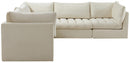 Jacob Cream Velvet Modular Sectional - Town Of Bargains Furniture - NY