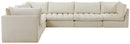 Jacob Cream Velvet Modular Sectional - Town Of Bargains Furniture - NY