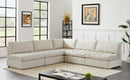 Jacob Cream Velvet Modular Sectional - Town Of Bargains Furniture - NY