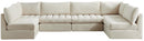 Jacob Cream Velvet Modular Sectional - Town Of Bargains Furniture - NY