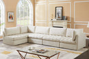Jacob Cream Velvet Modular Sectional - Town Of Bargains Furniture - NY