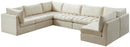 Jacob Cream Velvet Modular Sectional - Town Of Bargains Furniture - NY