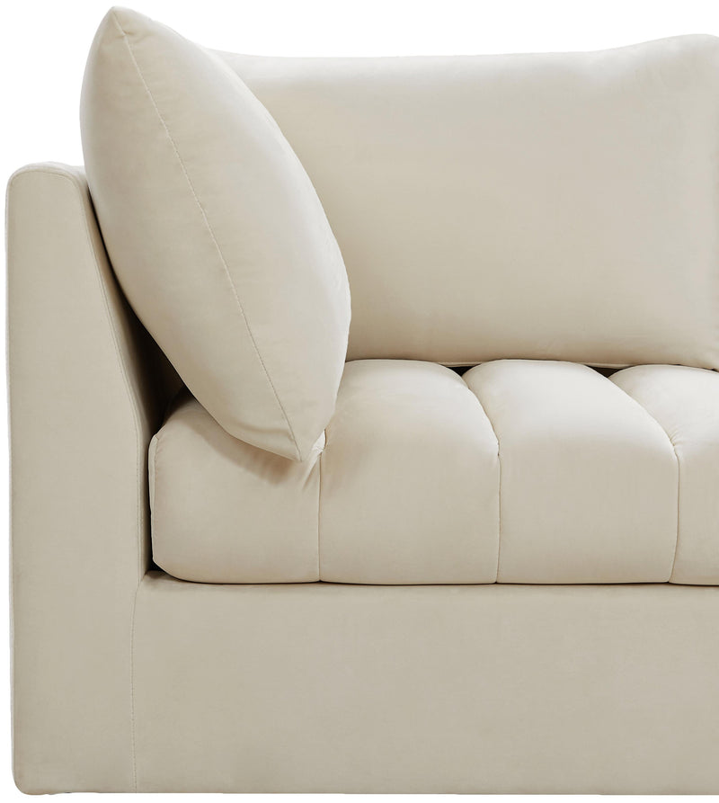 Jacob Cream Velvet Modular Sectional - Town Of Bargains Furniture - NY