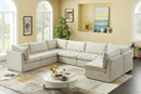 Jacob Cream Velvet Modular Sectional - Town Of Bargains Furniture - NY