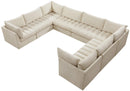 Jacob Cream Velvet Modular Sectional - Town Of Bargains Furniture - NY