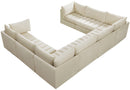 Jacob Cream Velvet Modular Sectional - Town Of Bargains Furniture - NY