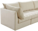 Jacob Cream Velvet Modular Sectional - Town Of Bargains Furniture - NY