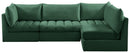 Jacob Green Velvet Modular Sectional - Town Of Bargains Furniture - NY