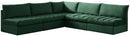 Jacob Green Velvet Modular Sectional - Town Of Bargains Furniture - NY