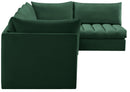 Jacob Green Velvet Modular Sectional - Town Of Bargains Furniture - NY