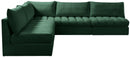 Jacob Green Velvet Modular Sectional - Town Of Bargains Furniture - NY