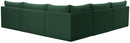 Jacob Green Velvet Modular Sectional - Town Of Bargains Furniture - NY