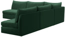 Jacob Green Velvet Modular Sectional - Town Of Bargains Furniture - NY
