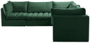 Jacob Green Velvet Modular Sectional - Town Of Bargains Furniture - NY