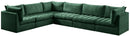 Jacob Green Velvet Modular Sectional - Town Of Bargains Furniture - NY