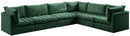 Jacob Green Velvet Modular Sectional - Town Of Bargains Furniture - NY