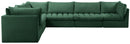 Jacob Green Velvet Modular Sectional - Town Of Bargains Furniture - NY