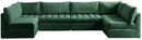 Jacob Green Velvet Modular Sectional - Town Of Bargains Furniture - NY