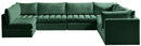 Jacob Green Velvet Modular Sectional - Town Of Bargains Furniture - NY
